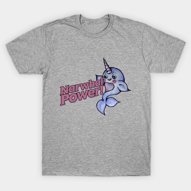 Narwhal power T-Shirt by bubbsnugg